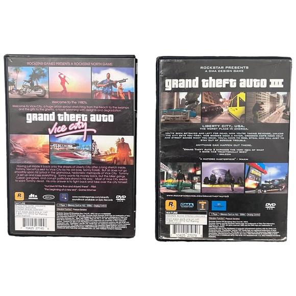 Grand Theft Auto 3 & Vice City PS2 (Sony PlayStation 2) Fully Tested! - Picture 2 of 8